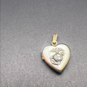 Heart Locket Pendant with Dragon Design